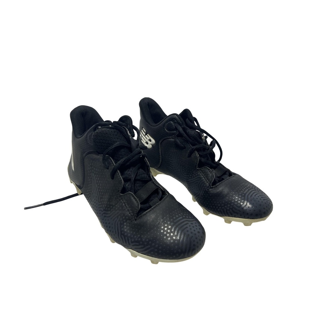 New Balance Shoes Kids Size 3 Black Synthetic Athletic Field Sneakers Lace Up